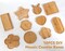 10 Pcs Wooden Mosaic Bases Assorted Shapes for DIY Coaster Crafts and Mosaic Art Projects